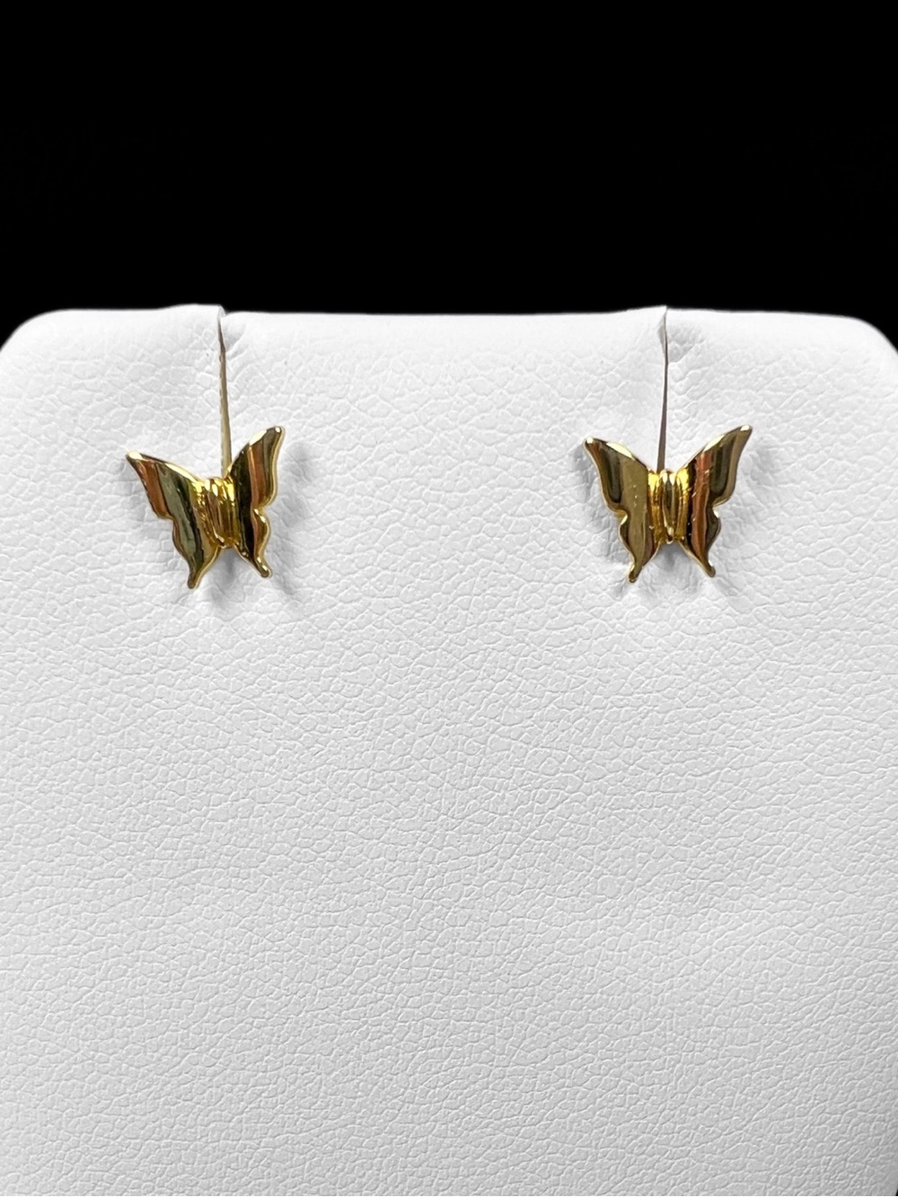 Dainty Gold Tone Butterfly Stud Earrings Tiny Minimalist 1/4β NWOT